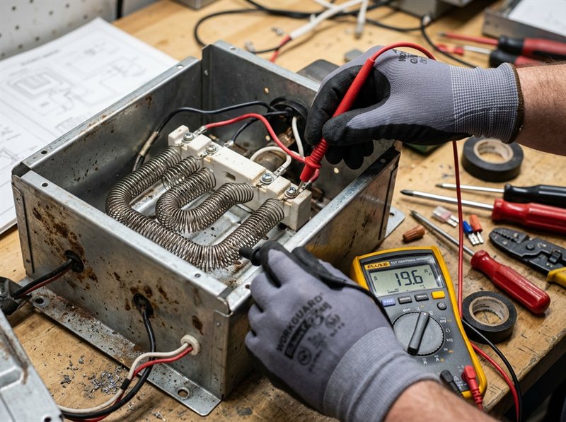 Appliance repair diagnostic testing tools and multimeter
