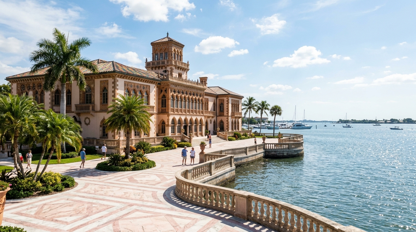 Ca d'Zan Historic Ringling Mansion on Sarasota Bay