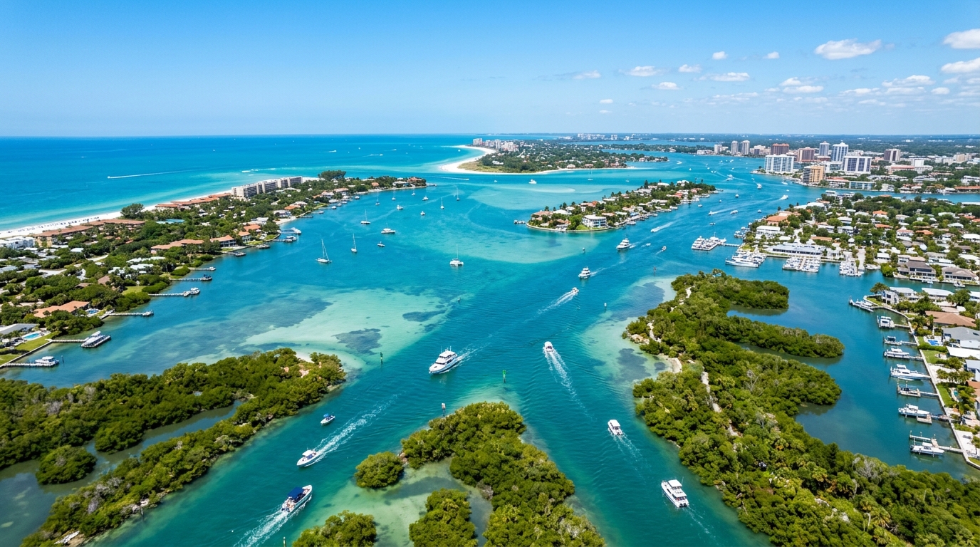 Gulf Intracoastal Waterway in Sarasota Florida